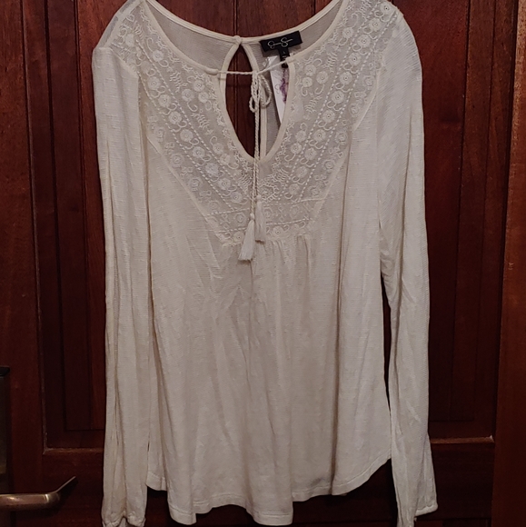 Jessica Simpson Boho open arm blouse - Picture 2 of 4